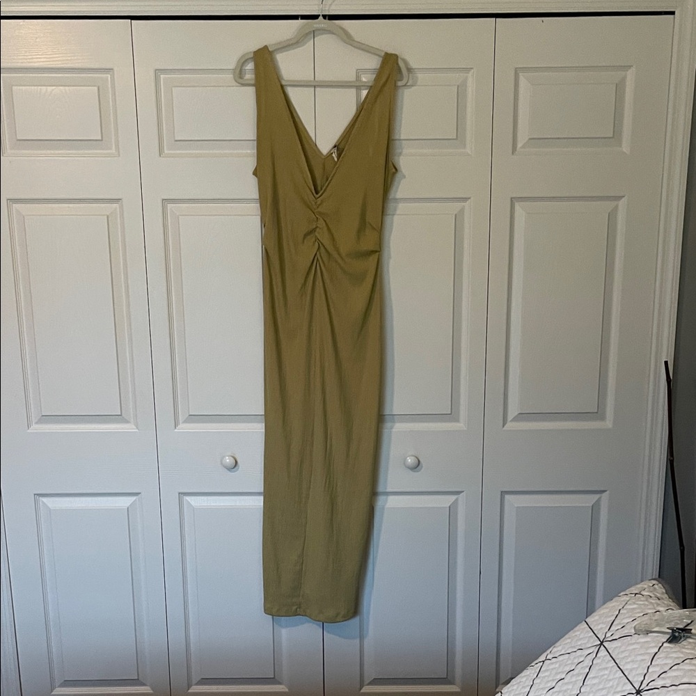 Free People Olive Midi Dress